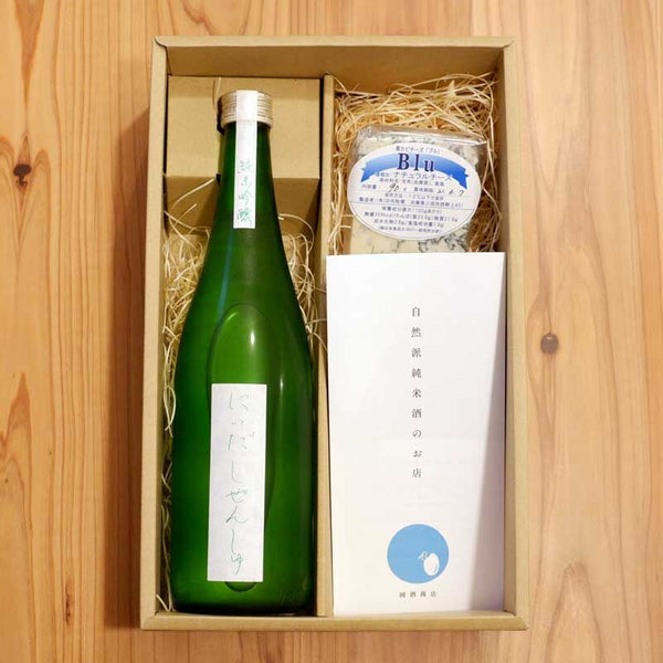 Cheese and sake pairing set (Blue cheese A)